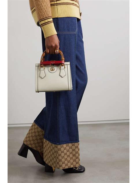 gucci diana textured-leather tote|gucci diana small shoulder bag.